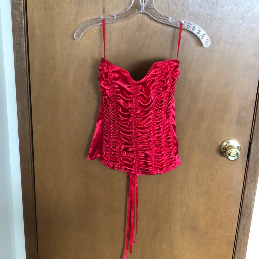 Like new red corset